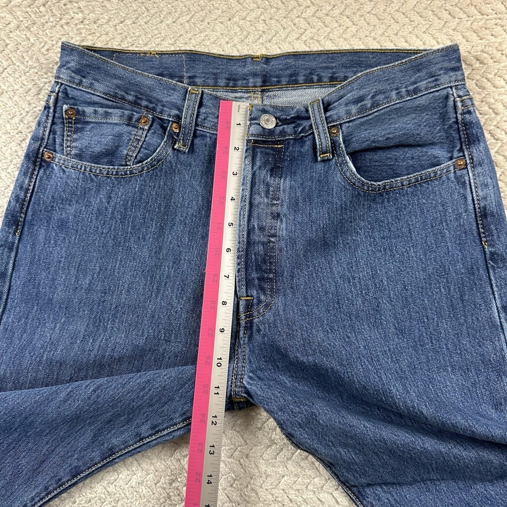 Levi's 501xx Men's Button Fly Jeans 32x32 Blue Denim Casual Work Preppy Modern - Picture 9 of 15